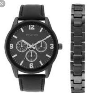 Structure mens watch with matching bracelet